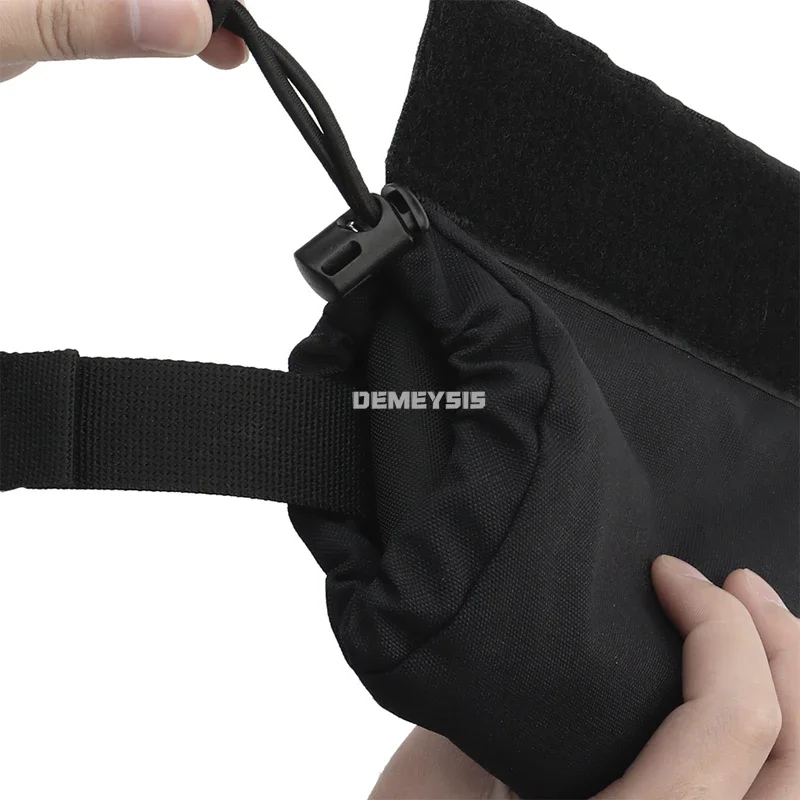 Chaleco táctico en el pecho, Mini bolsa colgante, bolsa de almacenamiento de herramientas, chalecos de juego de guerra de caza, Mini riñonera Abdominal - imagen 4