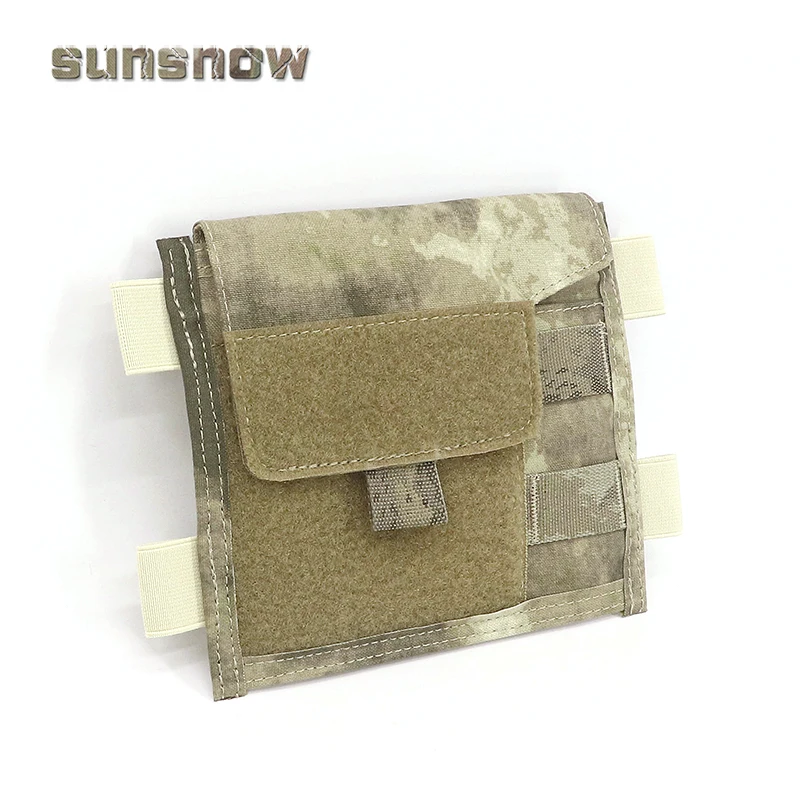 A-TACS AU táctico MOLLE administrador bolsa Panel pecho aparejo mapa bolsa chaleco de caza frontal MOLLE almacenamiento EDC herramientas bolsa - imagen 3