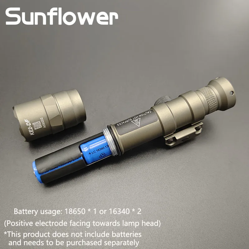 Surefir-linterna de luz M300 M600DF de 1400 lúmenes, luz fuerte de Ultra alta potencia con interruptor remoto momentáneo, compatible con riel Picatinny de 20MM - imagen 4