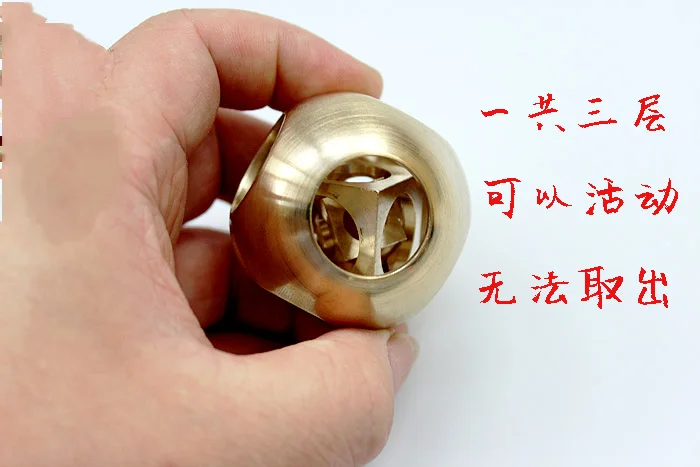 Juego de procesamiento de torno hecho a mano de latón redondo/cuadrado, Bola de trabajo Edc, adornos de escritorio, juguetes para exteriores - imagen 3