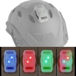 NANO Casco táctico luz señal LED para caza tiro combate supervivencia
