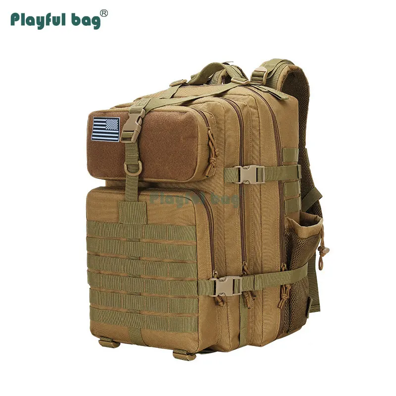 Mochila de montaña al aire libre de 45L, bolsas para ordenador portátil de viaje, mochila MOLLE impermeable para montañismo, caza, AVA42 - imagen 5