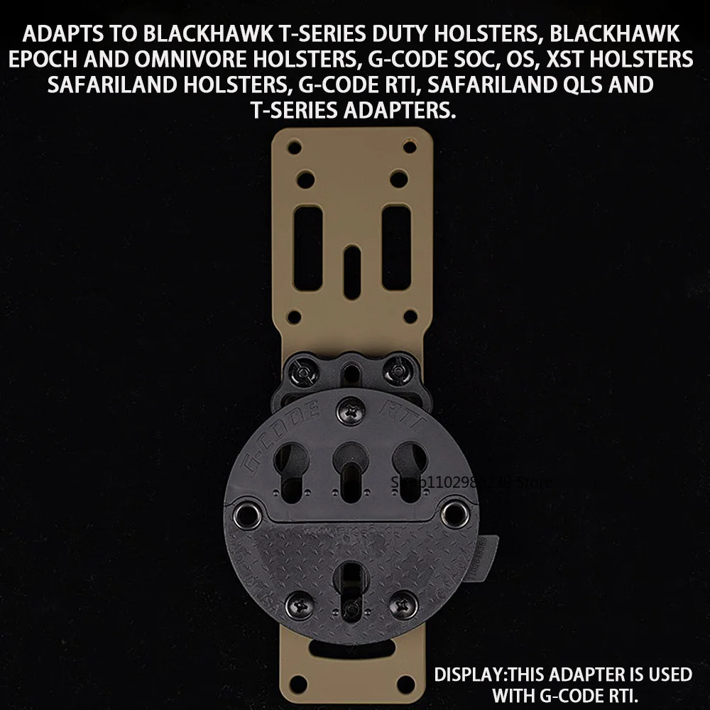 Base de plataforma de transporte de pierna de caída Modular, soporte adaptador de funda de pistola Glock de caza para G-CODE RTI SOC/OS/XST QLS, accesorios - imagen 2
