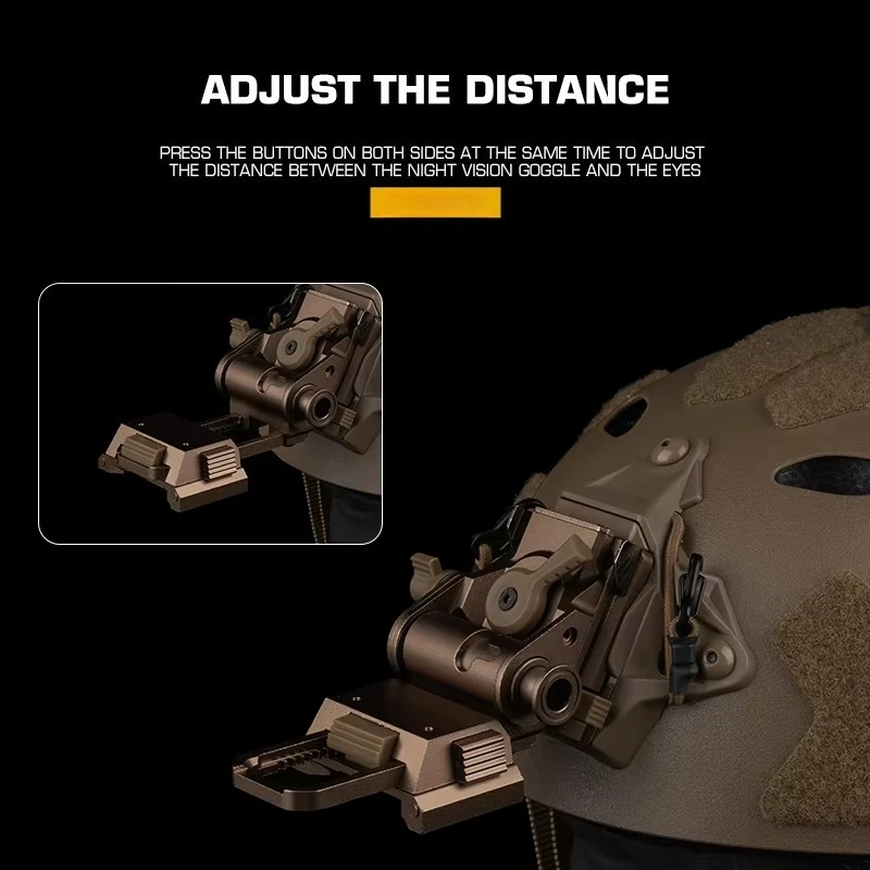 Soporte de casco rápido de montaje de aleación L4G24 NVG para PVS15/18 GPNVG18, soporte para gafas de visión nocturna, equipo para casco - imagen 4
