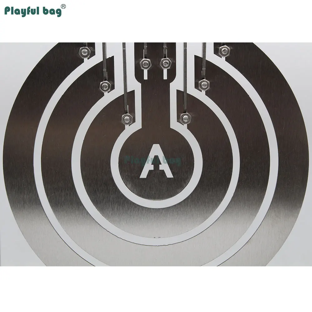 MT052 Anillo de estrella columpio objetivo de Metal acero inoxidable multianillo objetivo BB Airsoft bala suave tiro práctica entretenimiento - imagen 3