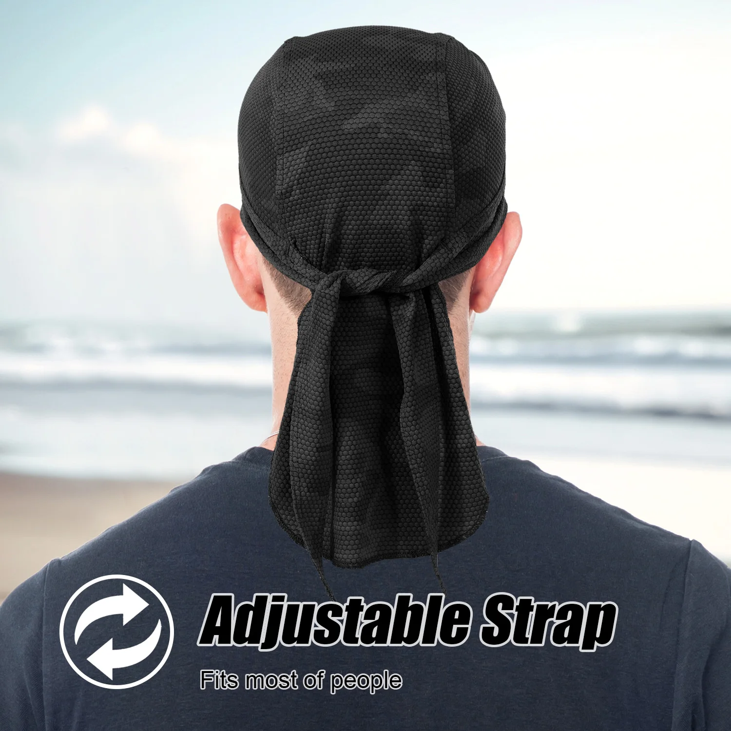 Gorros de Ciclismo de secado rápido para verano, sombreros de Bandana transpirables, protección solar para correr, sombrero de pirata, deportes, senderismo, bicicleta, bufanda para la cabeza - imagen 4