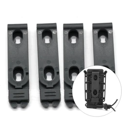 2 uds 4 Uds. Clips tácticos Molle de 9mm abrazadera accesorio Molle bolsa de revista de concha suave funda de cuchillo Universal Clips traseros Clip de cuchillo