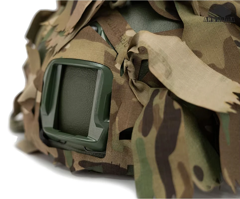 Funda universal para casco de camuflaje con supresión IR para aventuras al aire libre, caza y actividades Airsoft - imagen 2