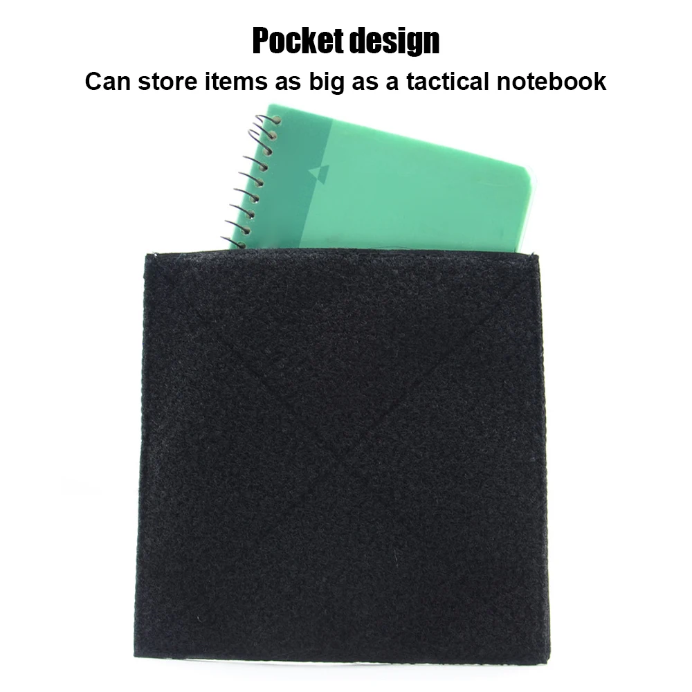 Bolsas de almacenamiento de tablero de parches de gancho y bucle Molle, bolsillos de Panel de exhibición de accesorio táctico para parches de insignias de insignia DIY, 2 uds. - imagen 3