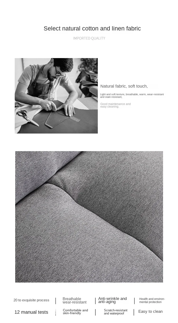 Un hombre está cortando tela con tijeras