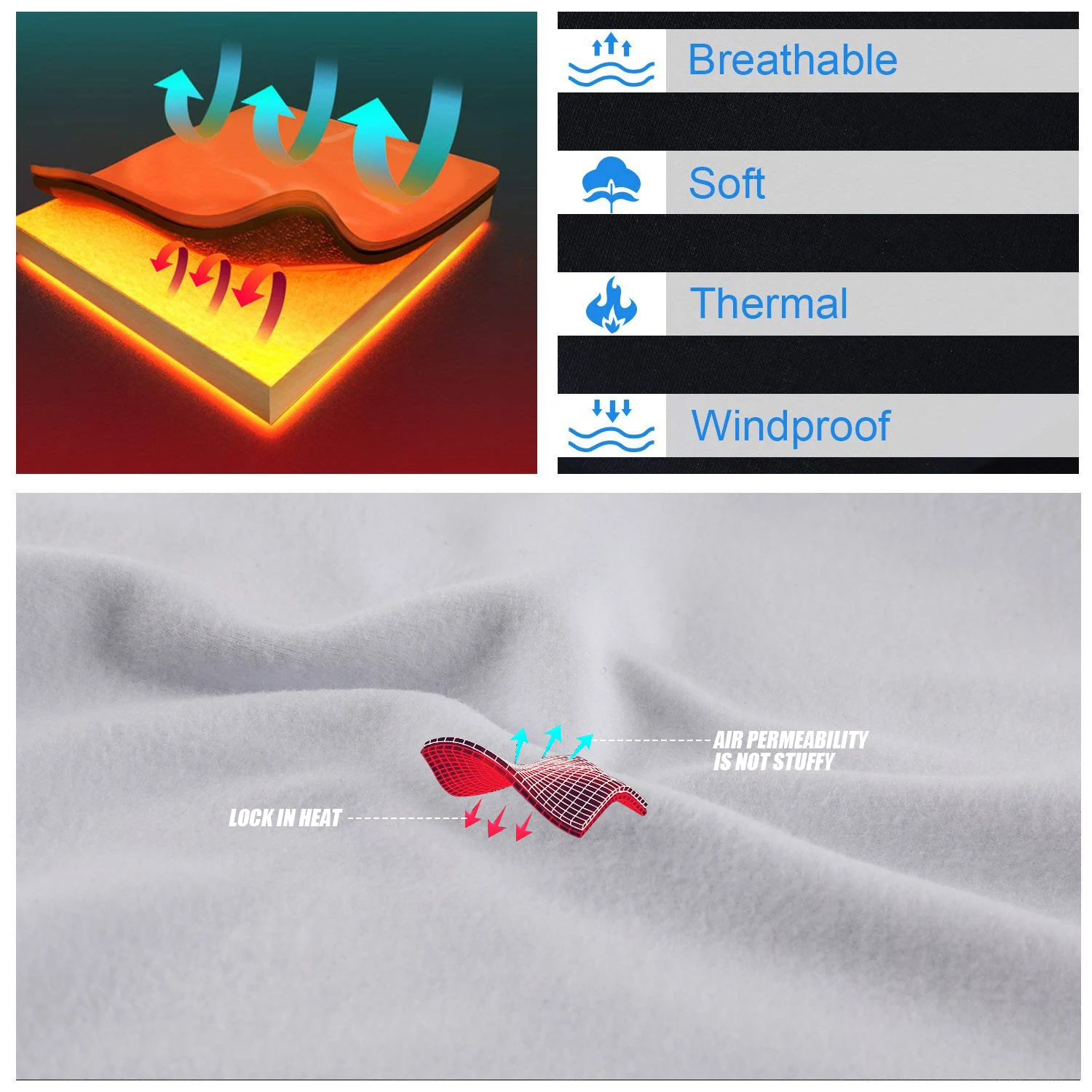 Máscara de tubo de media cara de forro polar térmico 3D, calentador de cuello, deportes, ciclismo, esquí, caza, senderismo, Snowboard, bufanda para hombres y mujeres, Invierno - imagen 4