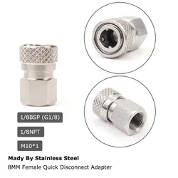 Acoplador rápido inoxidable para carga y llenado - roscas 1/8NPT