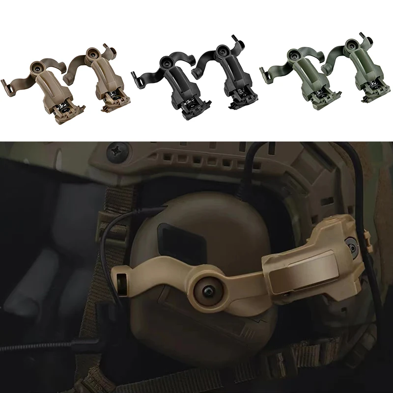Soporte táctico para auriculares EARMOR M32, soporte de montaje en riel, adaptador de montaje en riel para casco rápido, soporte de suspensión para auriculares - imagen 4