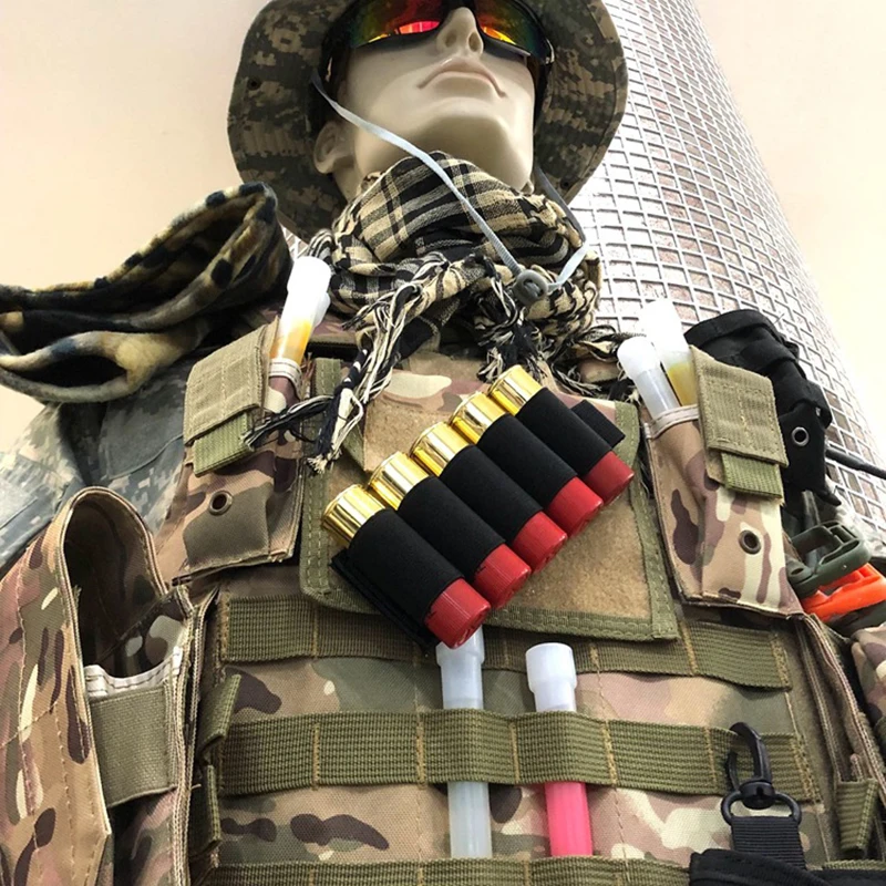 Soporte redondo para carcasa de escopeta 5 y 6, soporte de recarga de balas para pistola de municiones con pegatina de respaldo adhesivo, accesorios de caza - imagen 5