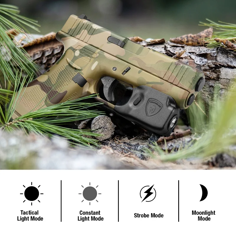 Glock 43/43X, no compatible con G43X MOS, Mini luz de 150 lúmenes, no proporciona batería, funda táctica Kydex mano derecha - imagen 5