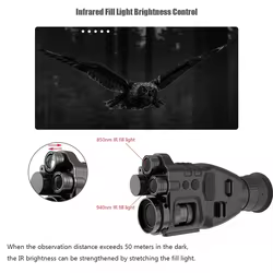 Monocular digital visión nocturna infrarrojo doble para caza