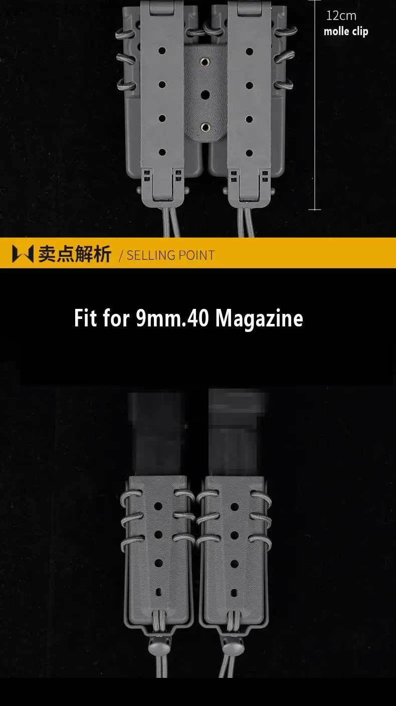 Una imagen en blanco y negro de un estante de revista con un letrero amarillo que dice apto para la revista 1m 40 mm