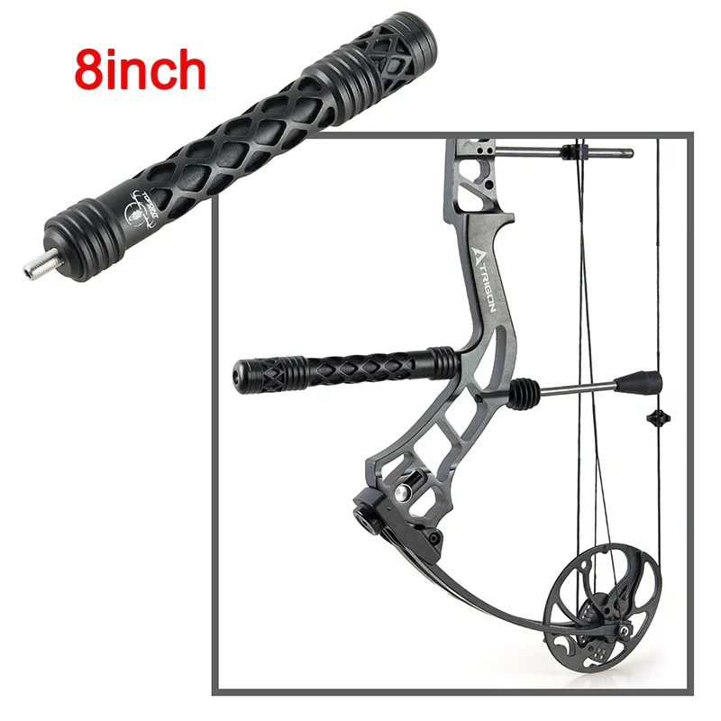 Topoint-estabilizador de arco compuesto de 5/8 pulgadas, barra de equilibrio de tiro con arco de peso ajustable, amortiguador para tiro con flecha y caza, TP623 - imagen 4