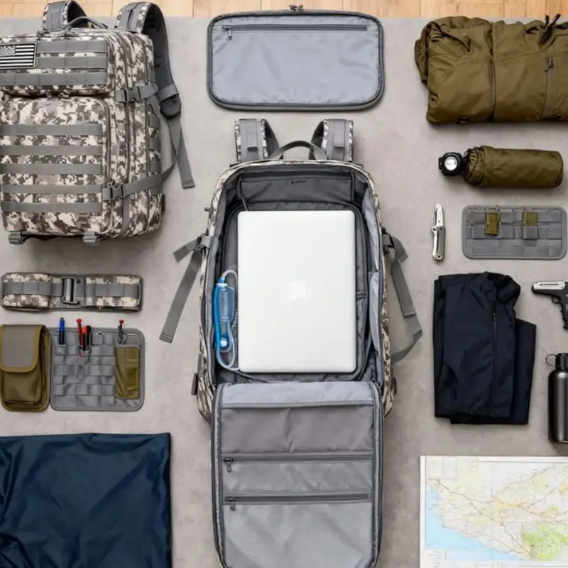 Mochila táctica - Bolsa de senderismo al aire libre de gran capacidad de 45 L - Mochila CS realista - Disponible en varios colores - imagen 2
