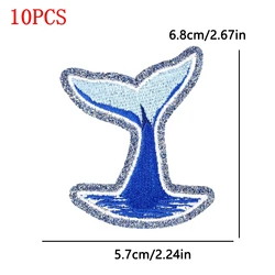 Parche termoadhesivo con lentejuelas ola marina para ropa y sombreros