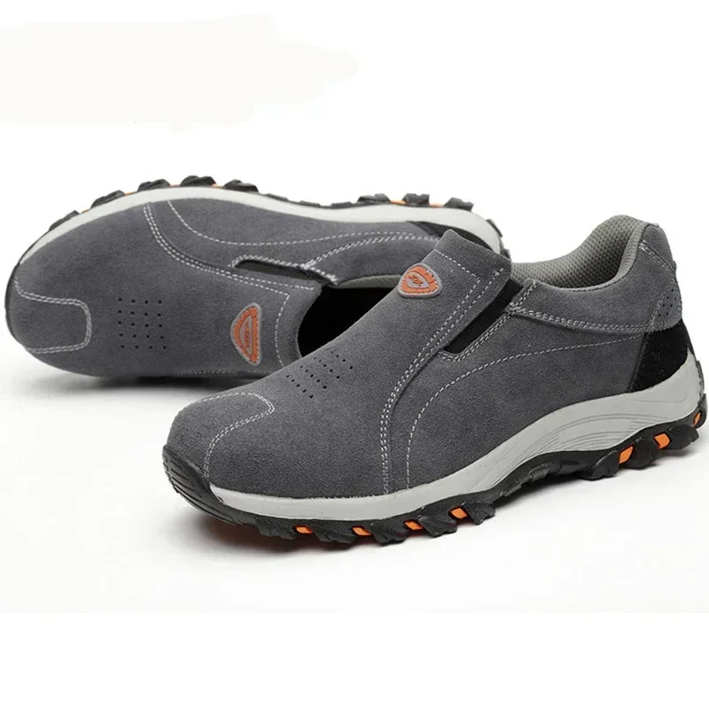 Zapatos de trabajo de seguridad para hombre, botas informales transpirables a la moda, a prueba de trabajo, a prueba de perforaciones, con punta de acero - imagen 3