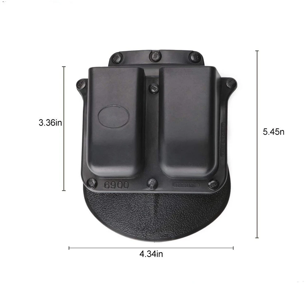 Funda táctica para revista estilo Paddle 6900 para Glock 9mm.40 Cal Mags Holster 6909 apto para soporte de Clip de cintura Airsoft M92 - imagen 4