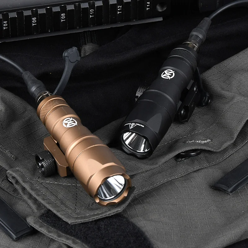 WADSN Surefir M300A M300 linterna táctica Mini arma explorador caza luz LED ajuste 20MM carril momentáneo en constante en la cola - imagen 5