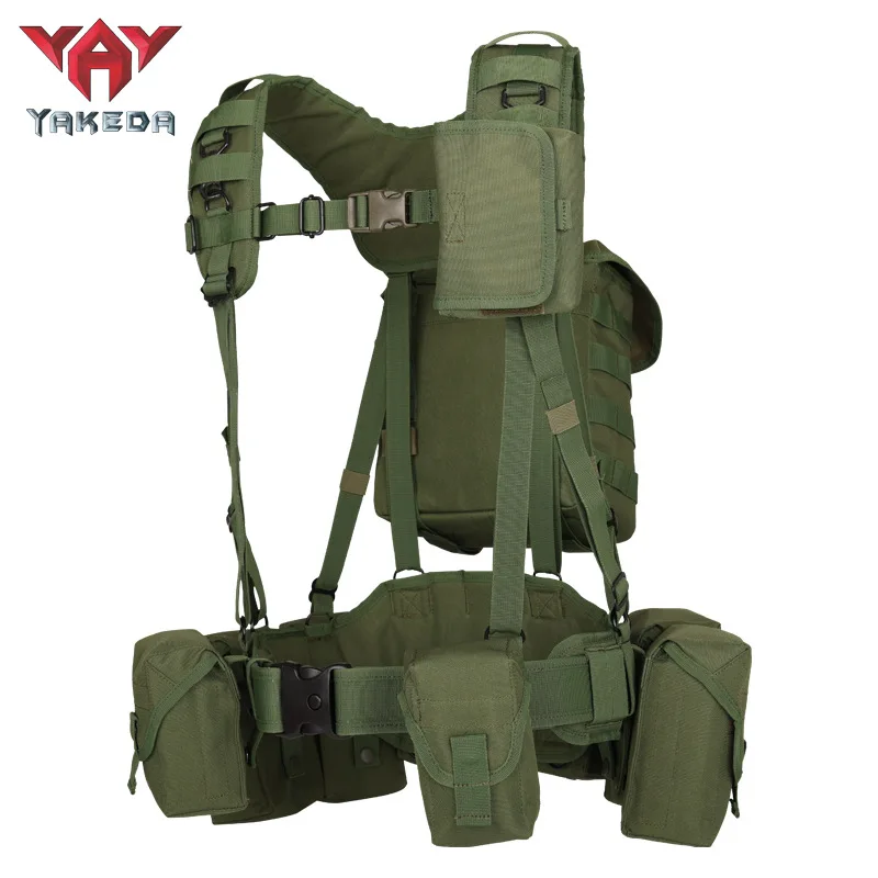 Chaleco táctico YAKEDA, sistema MOLLE, poliéster 1000D, banda para el vientre de secado rápido, camuflaje transpirable resistente al desgaste - imagen 5