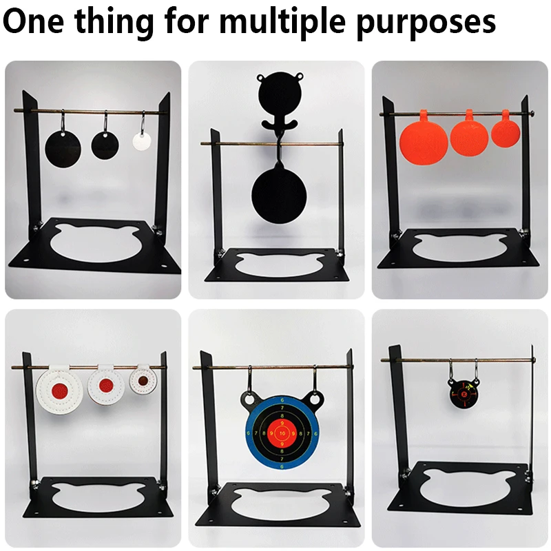 Objetivo portátil desmontable en forma de oso de 10CM, tirachinas para interiores y exteriores, objetivo de pistola de aire, entrenador, objetivo de tiro colgante - imagen 5