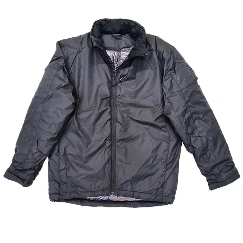 Chaquetas de moda para hombre, chaqueta gruesa de invierno para exteriores, abrigo reflectante con calor, prendas de vestir informales cálidas con capucha, chaqueta ligera para mantener el calor