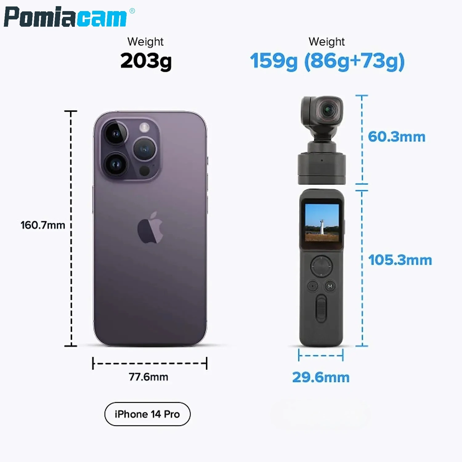 Kit Pocket 3: Estabilizador de cardán de 3 ejes desmontable inalámbrico equipado con cámara 4K60fps y accesorio magnético - imagen 3
