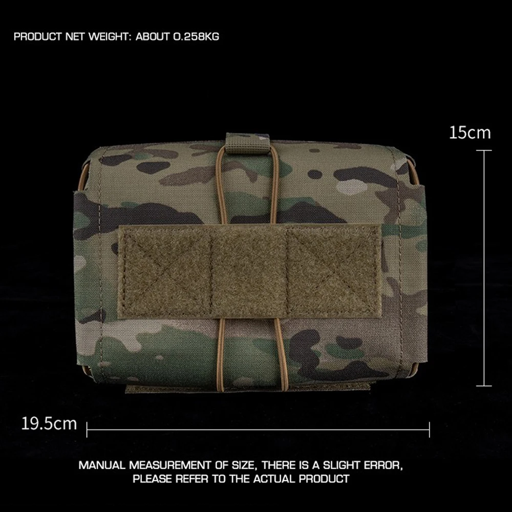 Botiquín de primeros auxilios táctico MOLLE, bolsa médica de despliegue rápido, liberación rápida Horizontal, caza, Camping, supervivencia, cinturón de seguridad - imagen 3