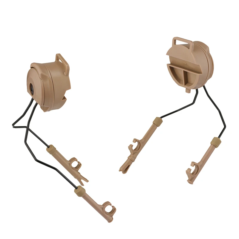 Soporte táctico para auriculares, conjunto de adaptador de riel de arco para casco, Comtac II, auriculares militares con cancelación de ruido, 1 par - imagen 4