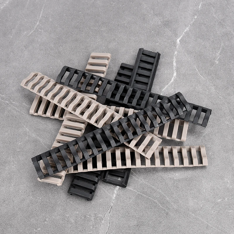 WADSN Airsoft, 18 ranuras, escalera Picatinny, Panel de riel, Protector de guardamanos, cubierta resistente, accesorio de luz táctica, 4 Uds./1 lote - imagen 5