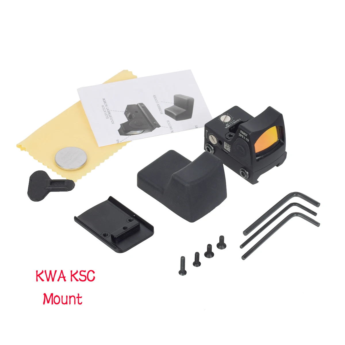 Cubierta de lente táctica Killflash RM, Protector de alcance de punto rojo, pistola de caza óptica, visión de Rifle, Material plástico G17 G19 - imagen 3