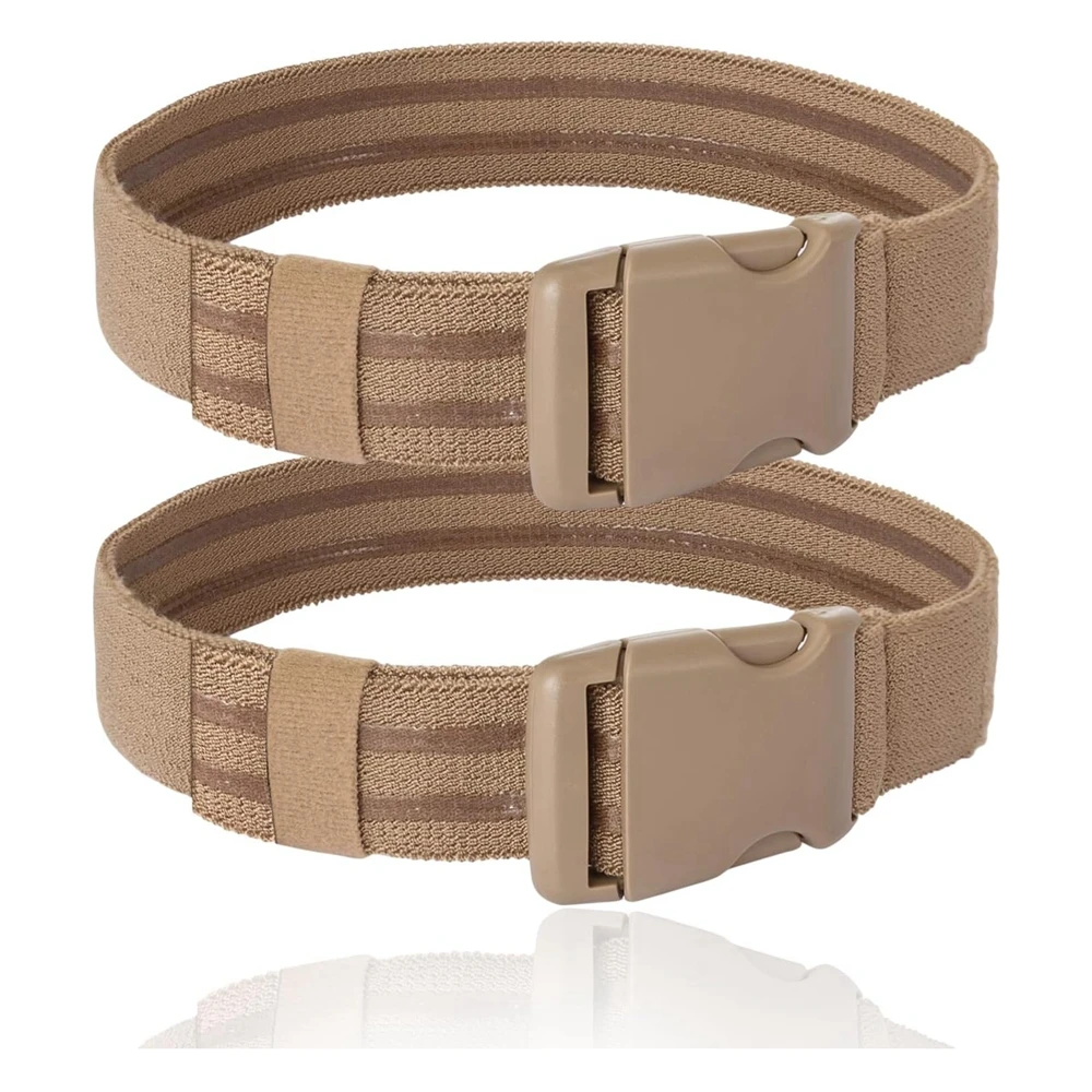 Correa elástica táctica para pierna, cinturón para muslo, funda para pistola para caza y exteriores, soporte para pierna EDC con hebilla de liberación, 2 uds. - imagen 2