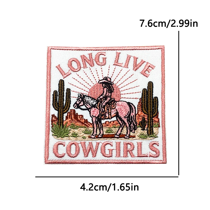 Parche bordado vaquero del oeste – Termoadhesivo o para coser - imagen 5
