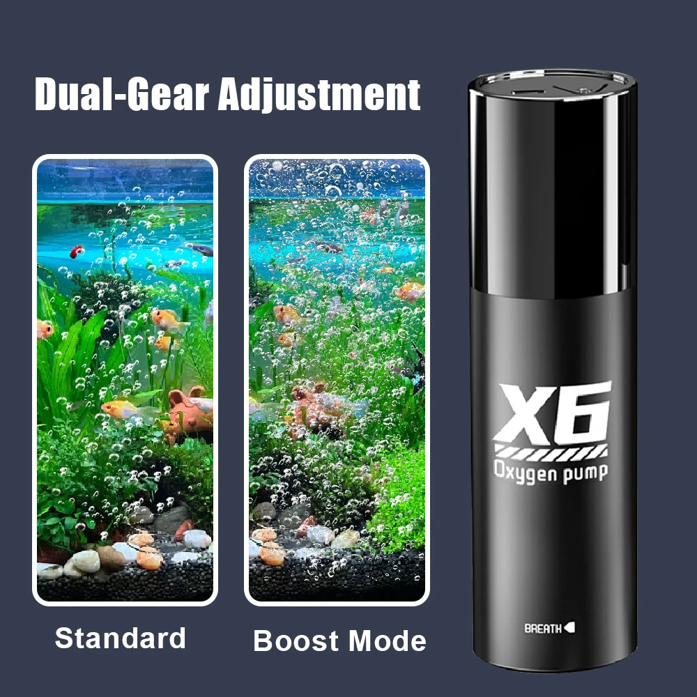 Oxigenador de pesca portátil, burbujeador de pesca, potenciador de oxígeno USB recargable, bomba de oxígeno de pesca para acuario, aireador de pecera - imagen 3