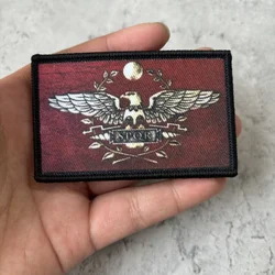 Parches tácticos de moral impresos SPQR de la Legión Romana, parche divertido de gancho y bucle, insignia militar, brazalete, ropa, pegatinas para mochila