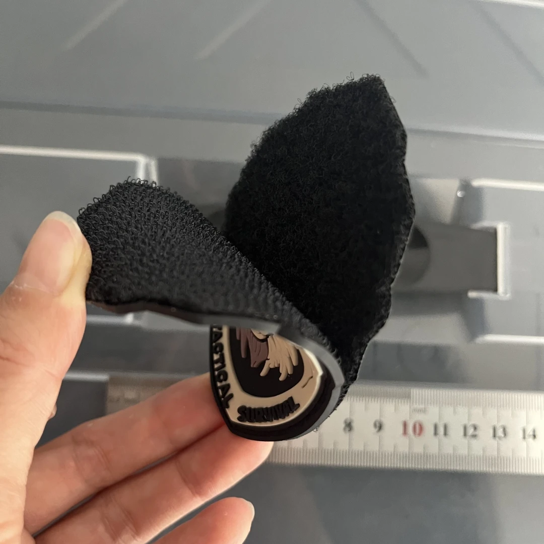 Insignia de moral de SURVIVAL táctico, parches de PVC de lobo, brazalete militar, mochila, pegatina de gancho y bucle - imagen 3