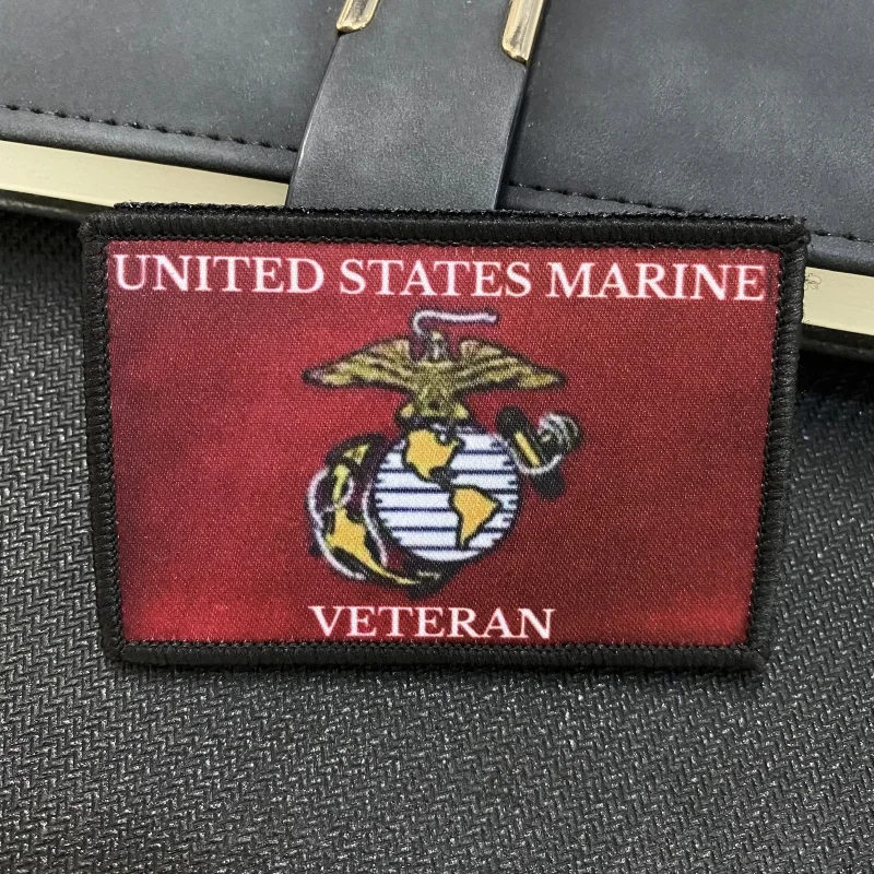 Insignia de moral de Granada de veterano de la Marina de los Estados Unidos, Parche de Hoz de la muerte, no impreso hoy, pegatinas de mochila tácticas de gancho y bucle - imagen 5