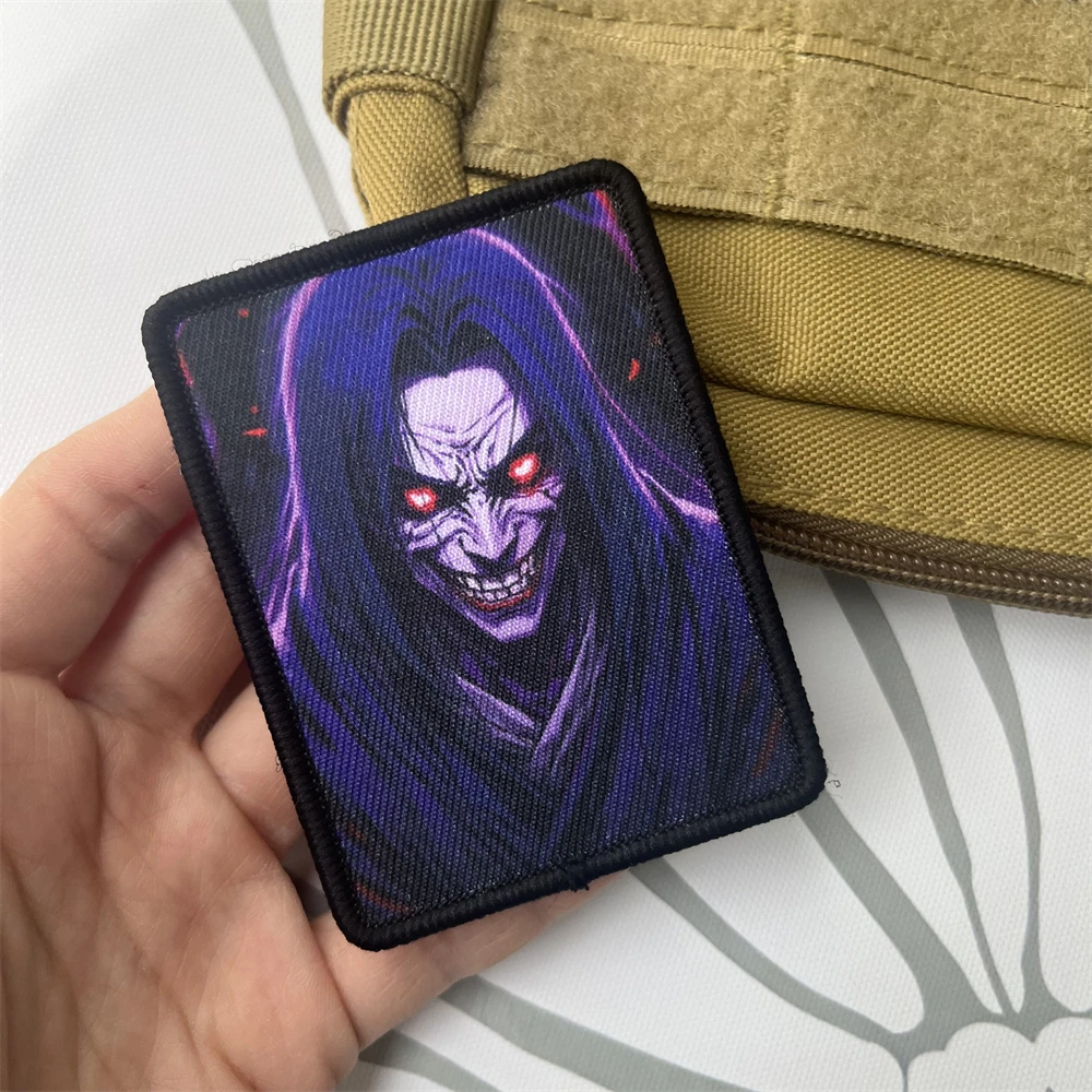 Parches tácticos de moral de payaso enojado para ropa, parche de gancho y bucle impreso, pegatina para mochila militar - imagen 3