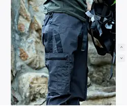 Nuevos pantalones de trabajo tácticos para hombre, pantalones Cargo para exteriores, pantalones impermeables con múltiples bolsillos, ropa de trabajo para exteriores para otoño y primavera, pantalones de senderismo
