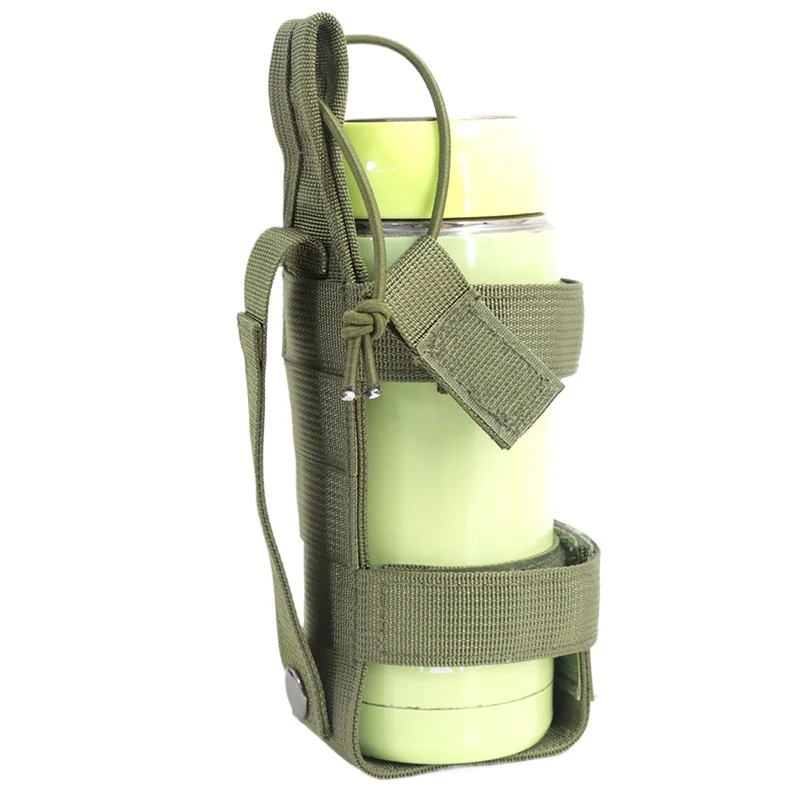 Bolsa portabotellas de agua para exteriores, bolsa de viaje para senderismo, soporte para botella de agua Molle, bolsa portabotellas portátil con correa - imagen 3