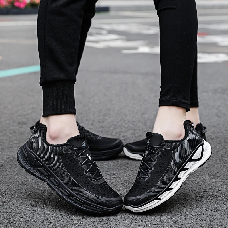 Zapatos informales MERRTO para hombre y mujer, zapatillas ligeras transpirables para correr, zapatillas deportivas antideslizantes que absorben los golpes para correr - imagen 5