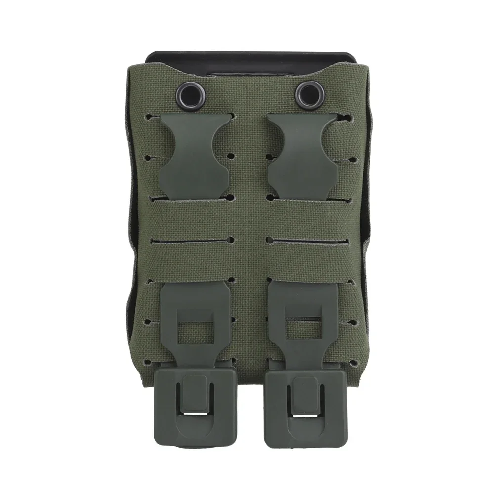Bolsa para revistas Molle ligera AR15/ M4/9 milímetros con soporte de nailon incorporado, dispositivo para Rifle y pistola de caza - imagen 5