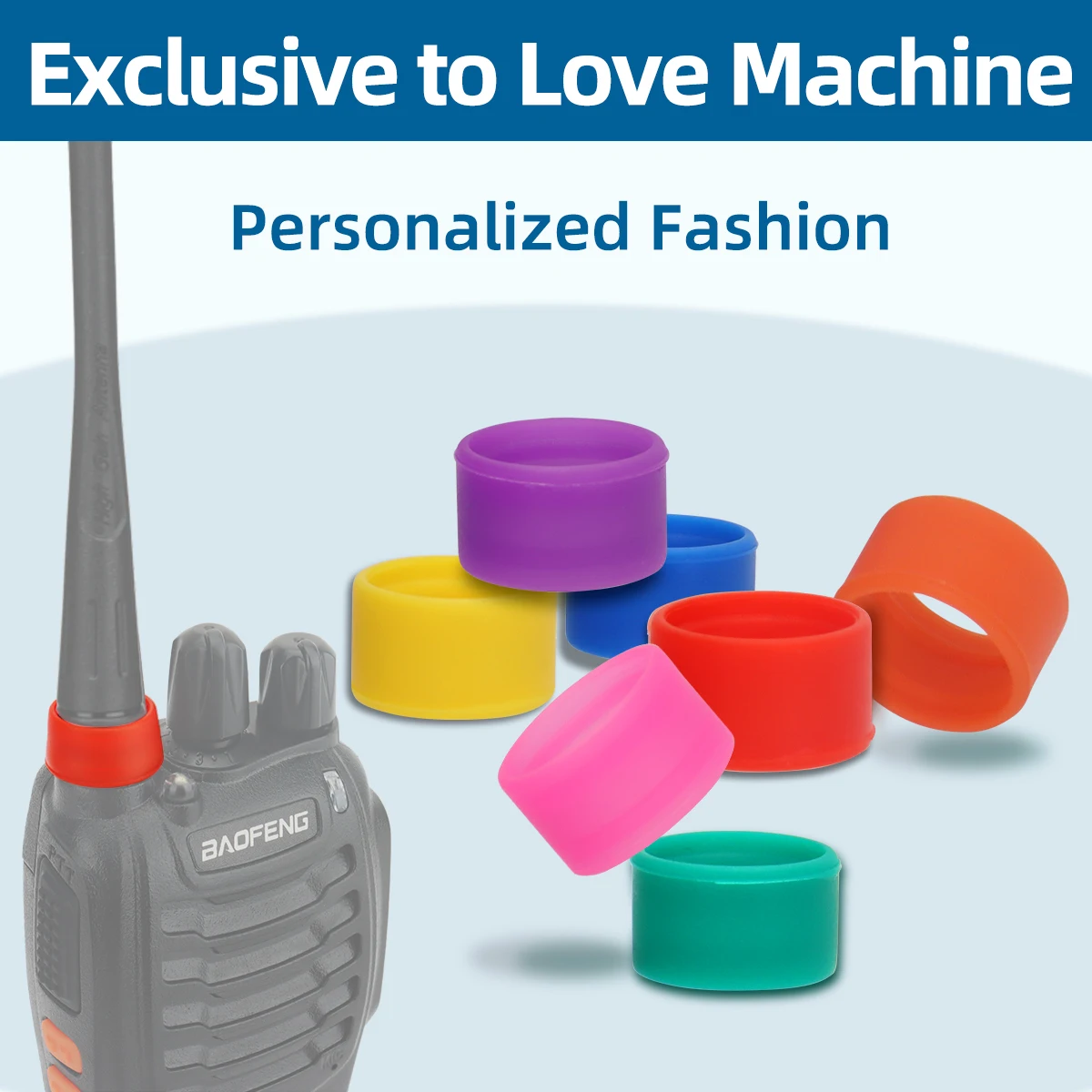 Bobina de tensión liviana específica de antena compatible con Baofeng BF-888S UV-5R UV-5RH UV-21PRO Quansheng k6 k5(8) con 7 colores