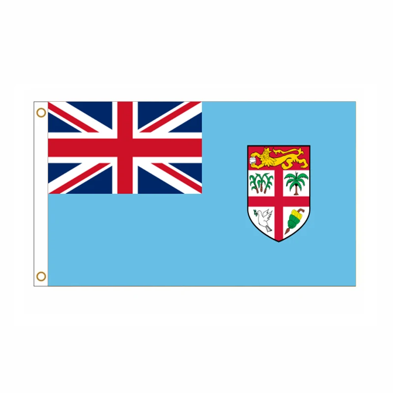 5 unids/lote bandera nacional de Fiji 90x150cm bandera de Fiji la República de Fiji bandera nacional Matanitu Tugalala o Viti al por mayor - imagen 3