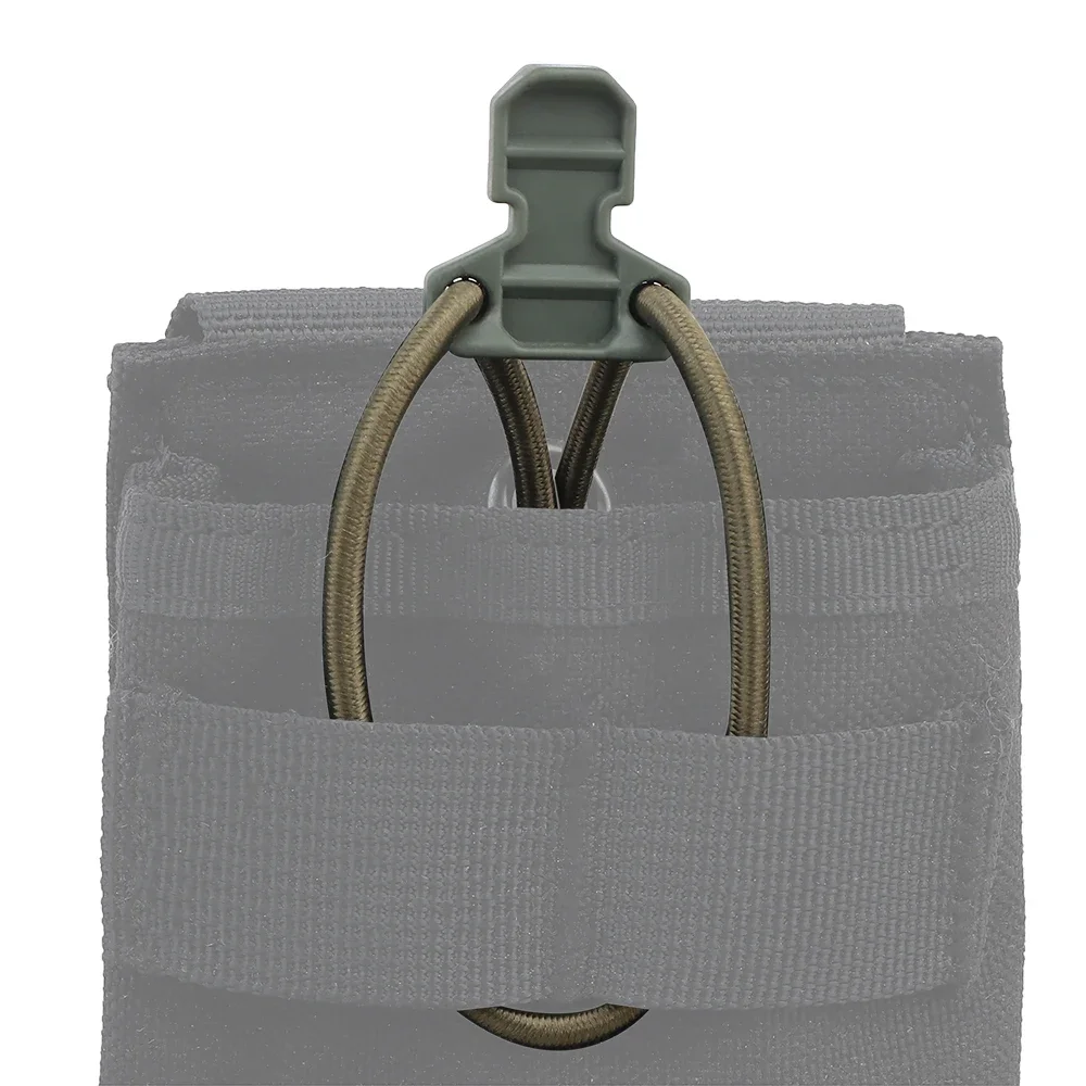 Soporte táctico para bolsa Mag, etiqueta de tracción de cuerda, fijador de repuesto, correa de cordón elástico para bolsas de revistas, accesorios para bolsa de Walkie Talkie - imagen 4
