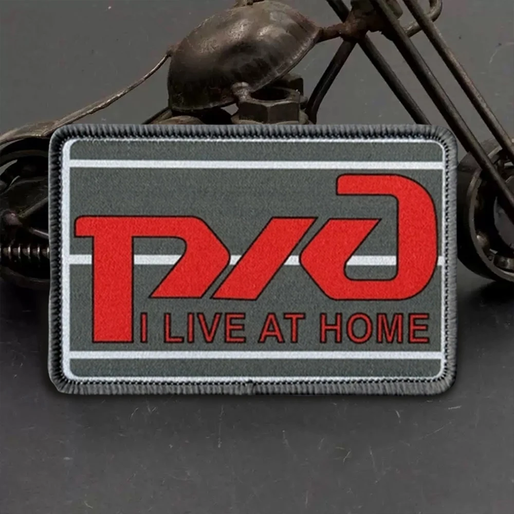 Parches tácticos de moral bordados "I Rarely Live At Home", parche divertido de gancho y bucle, insignia militar, brazalete, pegatinas para mochila - imagen 5